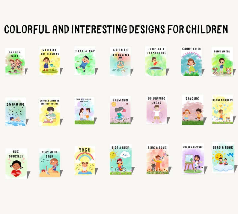 Coping Skills Card for Kids Trauma Cards Coping Skill Emotional ...
