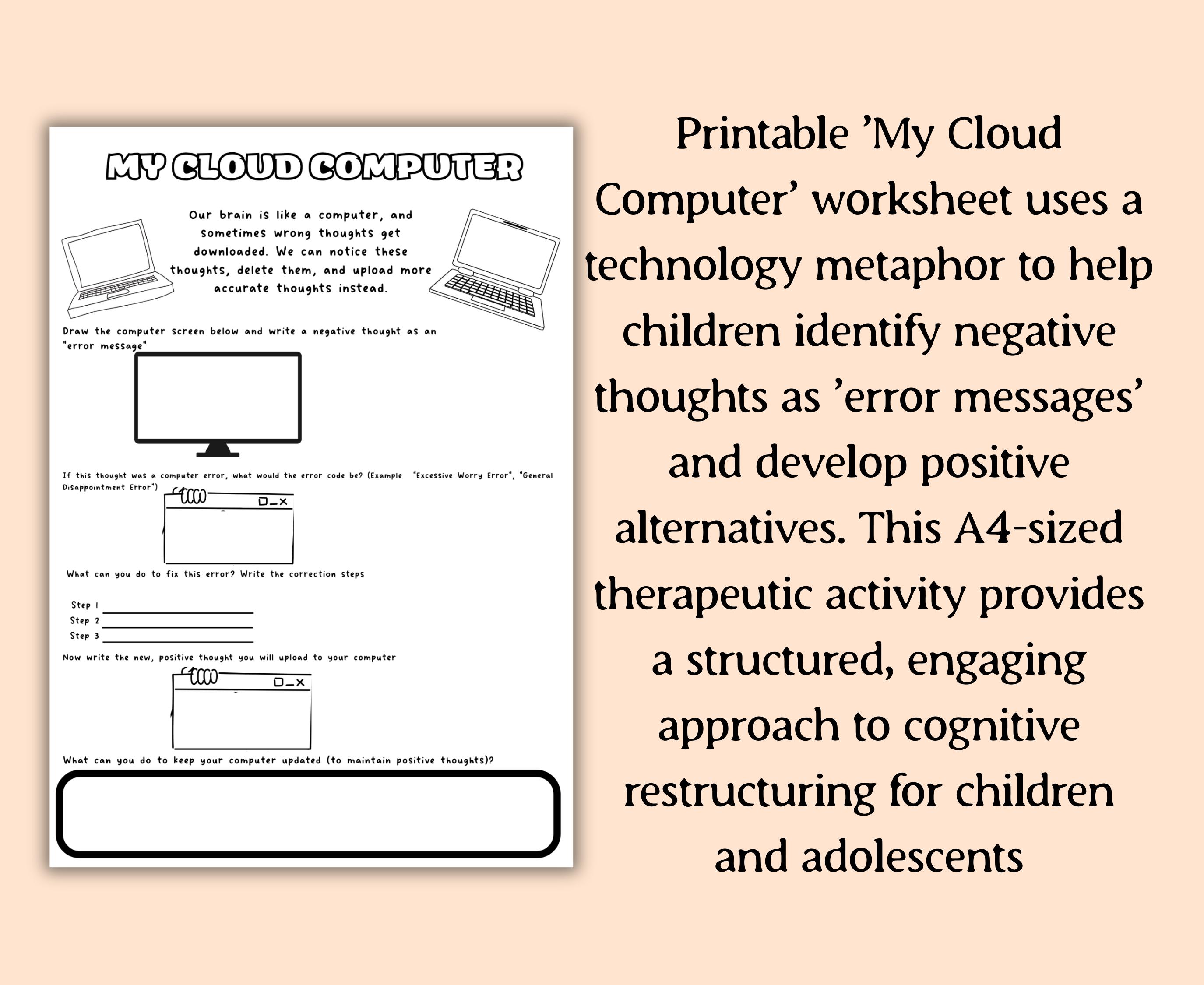 Therapy Metaphors Worksheet Cbt for Kids Therapeutic Sessions and ...