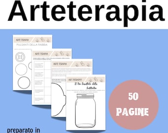 ARTE TERAPIA Worksheets For Mental Health and Self esteem  Therapy Book for kids, teens, Parents, counselors, therapists, and psychologists.