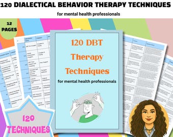 150 DBT Therapy Techniques Progress Notes Counselling Documentation Templates Guide Psychotherapy Session Notes Cheat Shee  CBT  Act