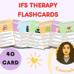 IFS Therapy Flashcards  Internal Family Systems Cards  Therapist Tools  Psychology Resources  Mental Health  Digital Download  Parts Work