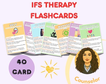 IFS Therapy Flashcards  Internal Family Systems Cards  Therapist Tools  Psychology Resources  Mental Health  Digital Download  Parts Work