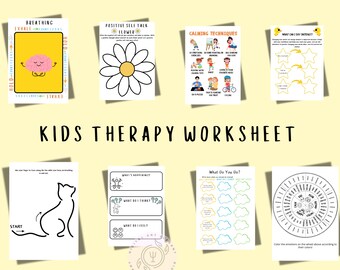 Thought Challenging Worksheets, Kids  Therapy, Cognitive Restructuring, Mental Health and wellness ,Thought Processing, Behavioral,CBT