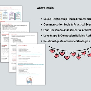 Parterapiarbetsbok Gottmanmetoden Äktenskapsrådgivning Relationsguide Digital arbetsbok