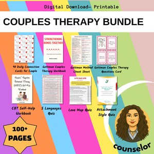 Couples Therapy Resource Bundle Couples Counseling Healthy Relationships Communication skills Trust Building Boundaries Attachment