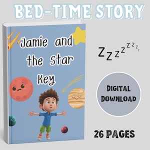 The AdventureChildren's eBook PDF Kids Story Book Digital Download  Beautiful bedtime Story About Friendship Jamie and Star Key