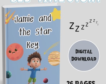 The AdventureChildren's eBook PDF Kids Story Book Digital Download  Beautiful bedtime Story About Friendship Jamie and Star Key