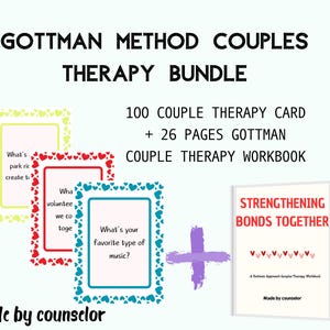 GOTTMAN 100 relatietherapie-bundelkaart Gottman-werkboek Counseling Gezonde relaties Communicatievaardigheden leuk spel daten voor beginners