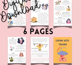 Trauma Arbeitsblatt für Erwachsene und Jugendliche zur Bewältigung von Traumata