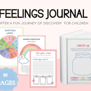 Gevoelenswerkboek voor kinderen, inclusief overzicht emotionele wielgevoelens Gevoelensdagboek voor kinderen Hulpbronnen voor schoolbegeleiders Emotional