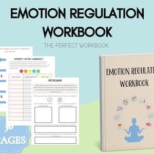 Emotional Regulation workbook / Emotions worksheets / therapy worksheets / Manage Emotions / Emotional regulation adult , positive mindset