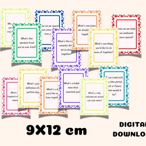 Couple Question Cards Conversation Starters Cards Date Night Cards Romantic Anniversary Gift  Icebreaker Games Relationship Cards Games