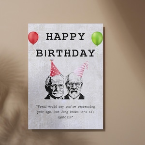 Engraçado Freud Jung Aniversário Carl Psicólogo Presentes Conselheiro Terapeuta Presente Engraçado Psicologia Humor Psiquiatra Presente Conselheiro Aniversário