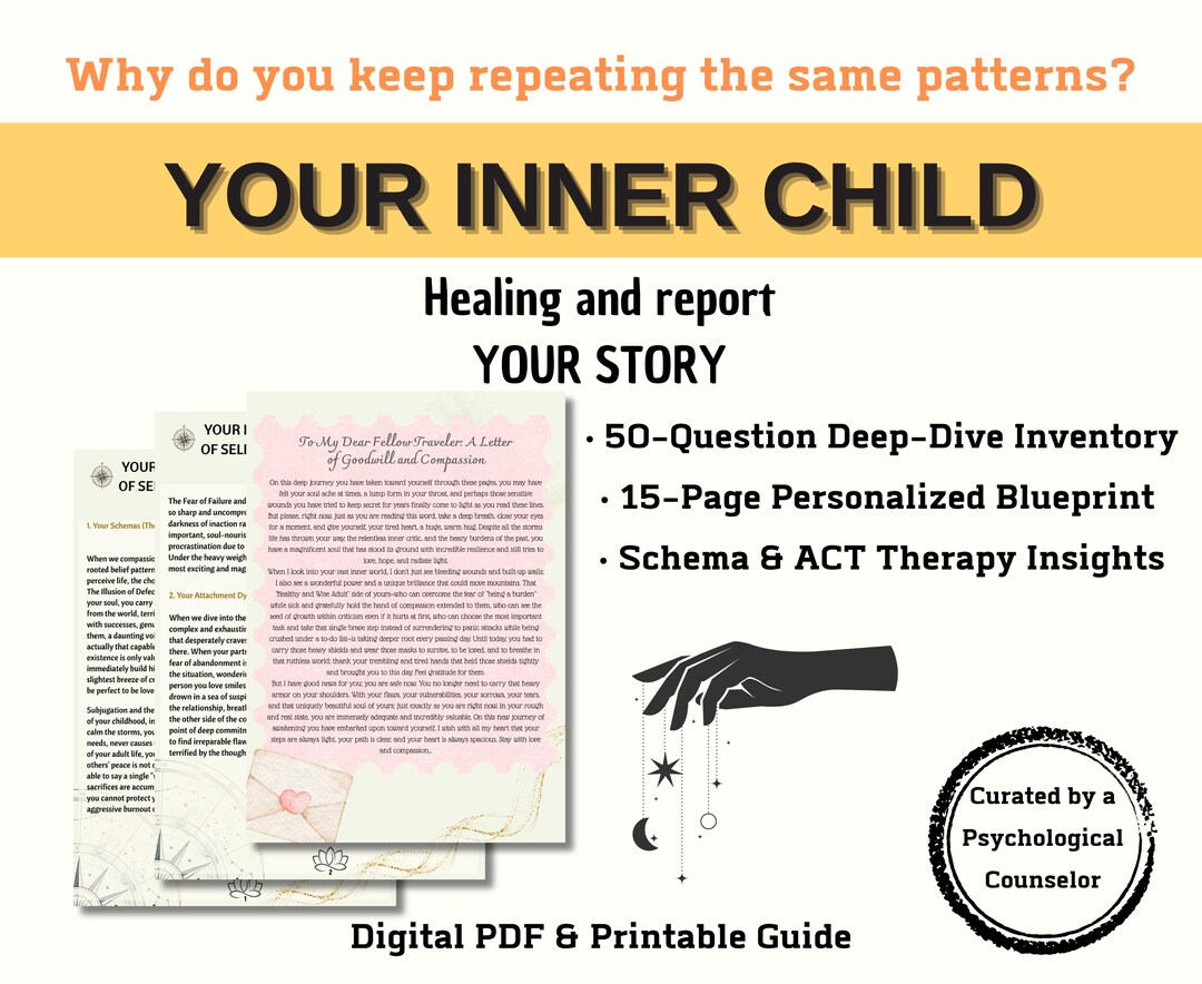 Custom Shadow Work Reading & Inner Child Healing Report (digital ...