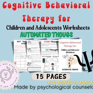 CBT for kids, CBT workbook for kids, cognitive behavioral therapy for kids, School Counselor Toolbox , Coping Skills. Card , cbt resources