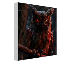 Evil Owl Canvas