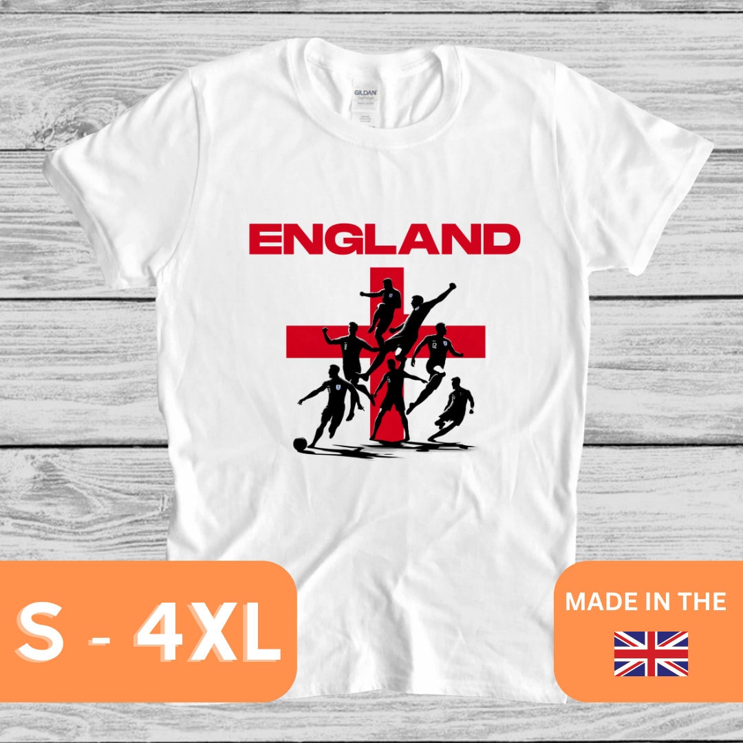 England EURO 2024, T-shirt Football European Championship, Germany, Fan ...