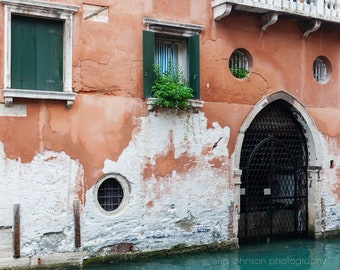 Venice Italy Photography Print, Travel Photography, Canal Architecture, Unframed Photo or Canvas Wrap,  Large Unframed Living Room Wall Art