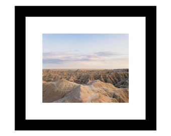 Badlands National Park Photography, White River Valley Overlook, Midwest Travel Print, Nature Landscape