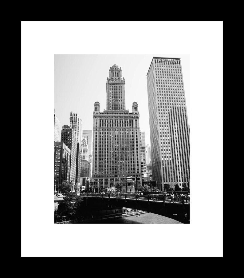 Black and White Chicago Architecture Fine Art Photography Etsy