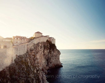 Dubrovnik Croatia Landscape Photography Print, Europe Wall Art, Blue Home Decor, Travel Photo, On the Wall D02