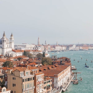 Venice Italy Landscape Photography Print, Grand Canal View, Large Living Room Wall Art, Travel Souvenir, City of Venezia