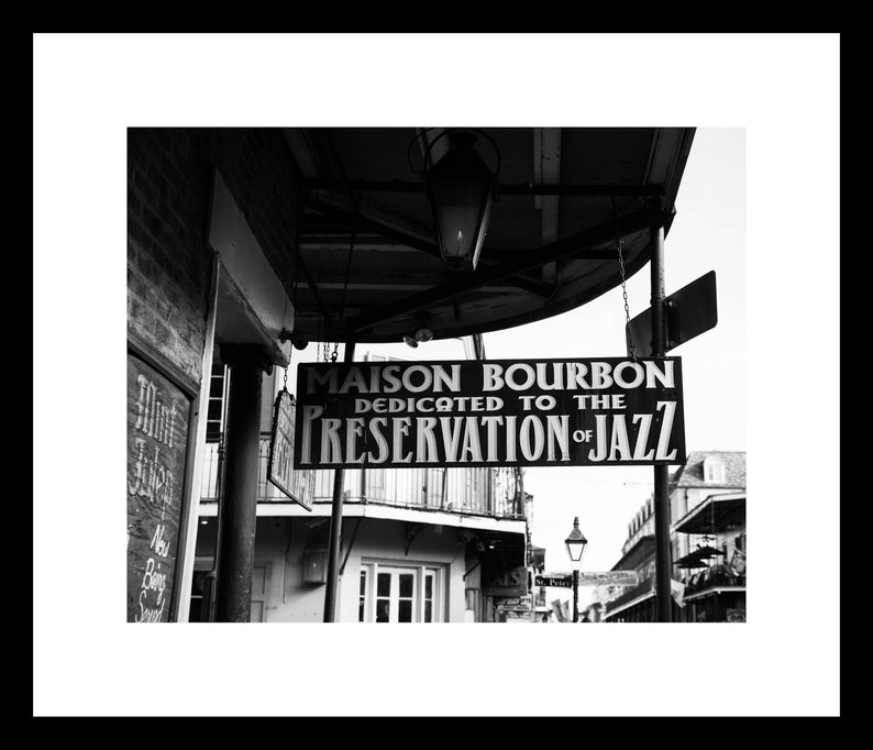 Black and White New Orleans Art Collection, Discounted Set of 6, Unframed French Quarter Photography Prints, Travel Decor image 3