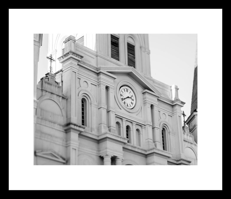 Black and White New Orleans Art Collection, Discounted Set of 6, Unframed French Quarter Photography Prints, Travel Decor image 7