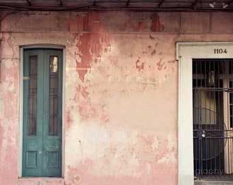 New Orleans Door Photography Print or Canvas, French Quarter Fine Art, Historic Building Wall Art