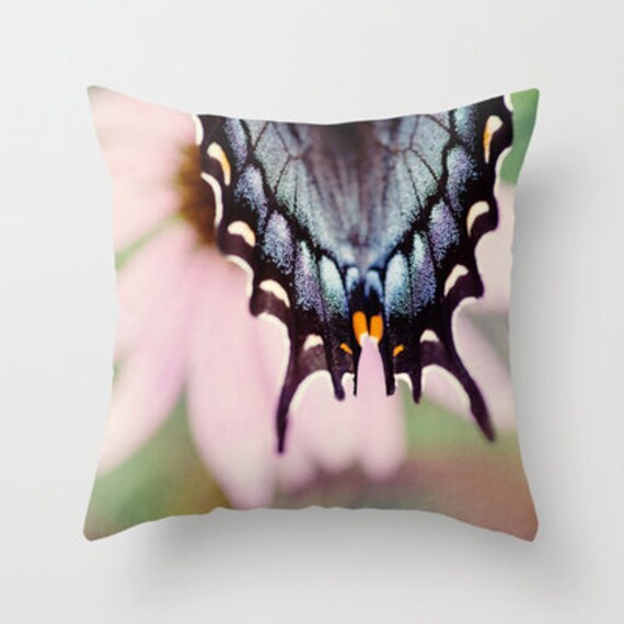 butterfly photography pillow decorative throw pillow nature Etsy