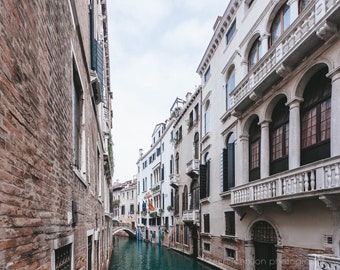 Fotografía de Venecia Italia, Fotos de viajes para pared, Arte o lienzo sin enmarcar, Vacaciones europeas, Sala de estar, Oficina, Paisaje del canal