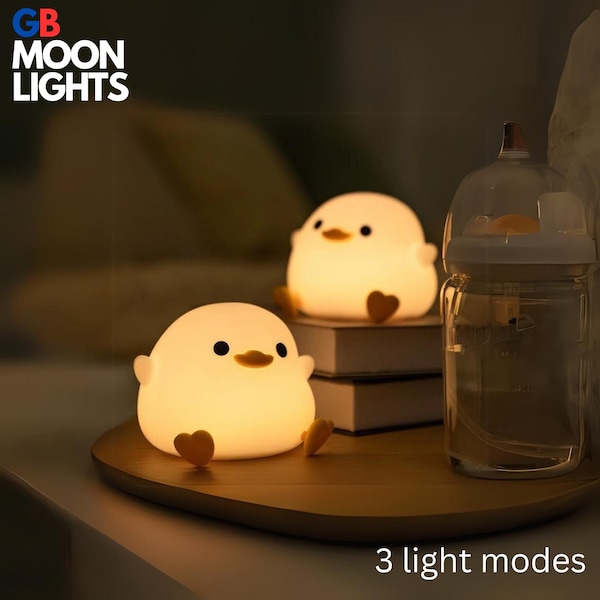 LED Cute Bean Duck Night Light, Bedside Lamp, Night Light, Animal Light, Animal Lamp, Night Lamp, Baby Lights, Cute Desk Lamp, Light Fixture