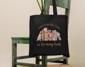 Tote Bag, Charming Book Lover, Cotton Canvas