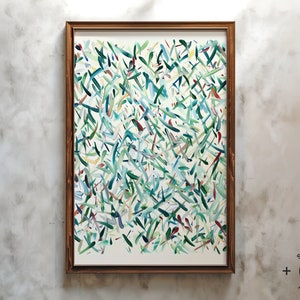 Abstract Strokes Forest 2 | Modern Abstract Art,Colourful Pastel Wall Print,Oil Painting Poster,Wall Decor,Contemporary,Digital Download