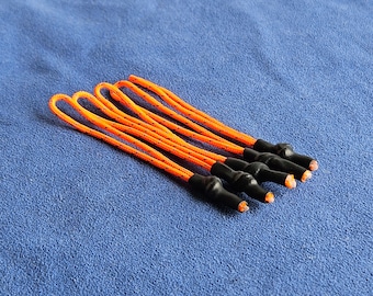 Zipper Pullers in Reflective Neon Orange