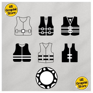 Life Vest Svg, Water-sports SVG, Tire Floats svg, Kayak Clipart, Ocean Svg, River Svg, Cricut Svg, Life Vest Clipart, Beach, Life jacket svg