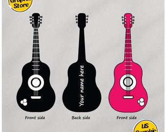 Acoustic Guitar SVG Bundle: Music Lover Clipart (Digital File)