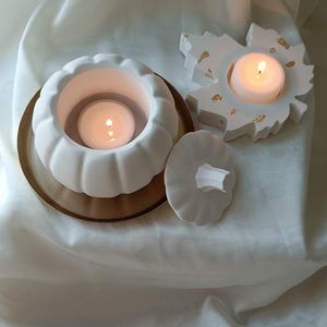 Pumpkin tealight / leaf tealight // autumn tealights