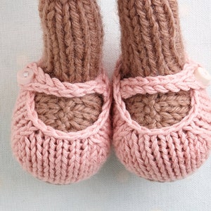 Small removable toy shoes and boots to fit 7 inch little cotton rabbit animal patterns knitting pattern, instant digital download PDF file image 4