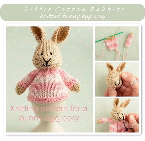 Toy Knitting Pattern for a Bunny Egg Cosy Easter Bunny - Etsy Canada