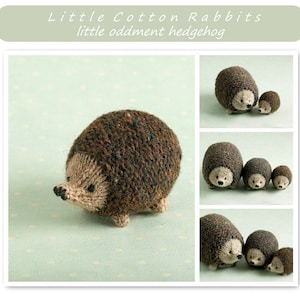 Toy knitting pattern for a little hedgehog, instant digital download PDF file image 1