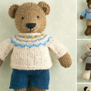 Toy Knitting Pattern for a Bear With a 