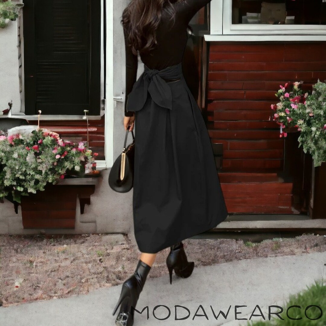DRKSHDW Women's Long Skirt Black