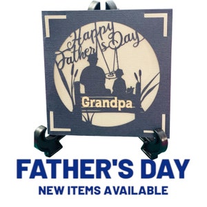 Tarjetas de felicitación personalizadas para el Día del Padre. Pesca, Deportes, profesional, herramientas, camping, golf, para papá, tío, hermano, abuelo, pop pop.