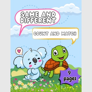 Libro de actividades imprimible / Aprendizaje para niños pequeños / Hojas de trabajo para la educación en el hogar / Actividades preescolares / Materiales Montessori / Niños tranquilos / Actividad para niños