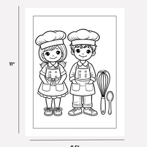 Toddler chef activity PDF download