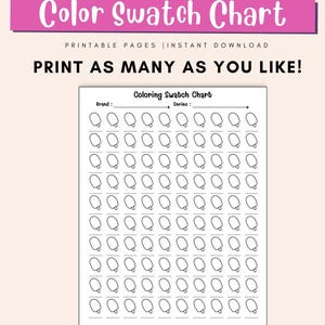 Art supply tracker printable for kids and adults