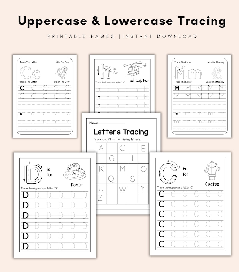Printable ABC bundle for kids