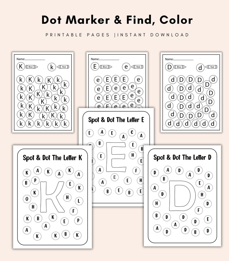 Toddler-friendly alphabet sheet