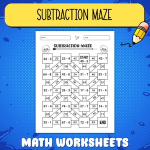 Fun math maze for kids